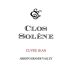Clos Solene Cuvee Jean Syrah 2013 Front Label