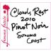 Clouds Rest Vineyards Femme Fatale Pinot Noir 2010 Front Label