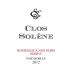Clos Solene Hommage a nos Pairs Reserve 2012 Front Label