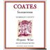 Coates Vineyards Organic Sangiovese 2009 Front Label