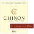 Pierre and Bertrand Couly Chinon St Louans Le Parc 2012 Front Label