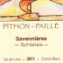 Pithon-Paille Savennieres Schistes 2011 Front Label