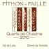 Pithon-Paille Quarts de Chaume 2010 Front Label