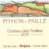 Pithon-Paille Anjou Coteau des Treilles Blanc 2011 Front Label