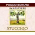 Poggio Bertaio Stucchio Sangiovese 2002 Front Label