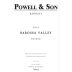 Powell & Son Barossa Valley Shiraz 2014 Front Label