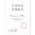 Cosa Obra Hummingbird Hill Vineyard Sauvignon Blanc 2015 Front Label