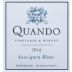 Quando Vineyards and Winery Sauvignon Blanc 2016 Front Label