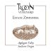 Troon Vineyard Zinfandel 2015 Front Label