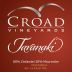 Croad Vineyards Taranaki 2011 Front Label