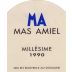 Mas Amiel Millesime 1990 Front Label