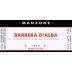 Manzone Barbera d'Alba 2010 Front Label