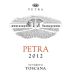 Petra Toscana Cabernet Sauvignon Merlot 2012 Front Label