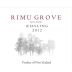 Rimu Grove Winery Riesling 2012 Front Label