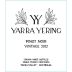 Yarra Yering Pinot Noir 2012 Front Label