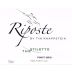 Riposte The Stiletto Pinot Gris 2014 Front Label