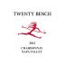 Twenty Bench Chardonnay 2012 Front Label