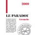 Chateau Pesquie Le Paradou Grenache 2009 Front Label