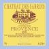 Chateau des Sarrins Cotes de Provence Rouge 2011 Front Label