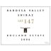Rocland Estate Lot 147 Shiraz 2006 Front Label