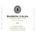 Poderi Colla Barbera d'Alba Costa Bruna 2014 Front Label