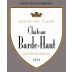 Chateau Barde-Haut Saint-Emilion Grand Cru 2014 Front Label