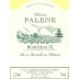 Roux Bordeaux Chateau Palene Blanc 2009 Front Label