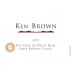 Ken Brown Vin Gris of Pinot Noir 2013 Front Label