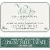 Springfield Estate Wild Yeast Chardonnay 2012 Front Label