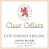 Claar Cellars Bluffs Vineyard Late Harvest Riesling 2007 Front Label
