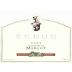 Schug Heritage Reserve Merlot 2003 Front Label