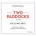 Two Paddocks Riesling 2012 Front Label