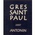 Gres St. Paul Coteaux du Languedoc Antonin 2007 Front Label