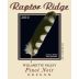 Raptor Ridge Willamette Valley Pinot Noir 2010 Front Label