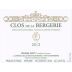 Nicolas Joly Clos de La Bergerie 2012 Front Label