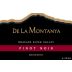 De La Montanya Winery Pinot Noir Reserve 2013 Front Label