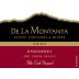 De La Montanya Winery Felta Creek Vineyard Zinfandel 2009 Front Label