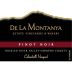 De La Montanya Winery Calandrelli Vineyard Pinot Noir 2012 Front Label