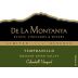 De La Montanya Winery Calandrelli Vineyard Tempranillo 2011 Front Label