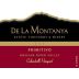 De La Montanya Winery Calandrelli Vineyard Primitivo 2011 Front Label