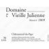 Domaine de la Vieille Julienne Chateauneuf-du-Pape Reserve 2009 Front Label
