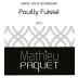 SARL PAQUET - MONTAGNAC Pouilly-Fuisse 2014 Front Label