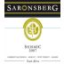 Saronsberg Seismic 2007 Front Label