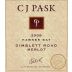 C.J. Pask Winery Gimblett Road Merlot 2008 Front Label