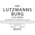 Moric Lutzmannsburg Alte Reben Blaufrankisch 2007 Front Label