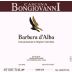 Bongiovanni Barbera d'Alba 2012 Front Label