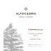 Altocedro Ano Cero Tempranillo 2012 Front Label
