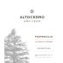 Altocedro Ano Cero Tempranillo 2013 Front Label