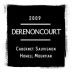 Derenoncourt Cabernet Sauvignon 2009 Front Label