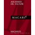 Macarico Macari Aglianico del Vulture 2013 Front Label